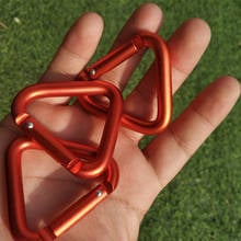 1PCS Orange Triangle Carabiner Orange Multi-purpose Buckle Snap Clip Hook Keychain Climbing Buckle Camping Outdoor Tools 2024 - buy cheap