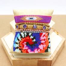 ZHONGVI 2021 Bohemia Bracelet Jewelry Fashion New Evil Eye Bracelets For Women Handmade Loom Beads Armband Girl's Gift Wholesale 2024 - buy cheap