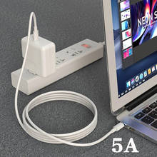 Кабель USB Type-C для быстрой зарядки, 5 А, для Samsung S20 S9 S8 Xiaomi Huawei P30 Pro 2024 - купить недорого