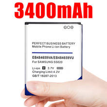 3400mAh Battery EB484659VA EB484659VU for Samsung Galaxy S5820 I8150 W689 S5690 T759 I8350 S8600 M930 i110 R730 i677 2024 - buy cheap