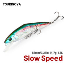 Tsurinoya isca de pesca, 85mm 14.7g 0.6 m/s, velocidade baixa, iscas artificiais, isca de pesca 2024 - compre barato