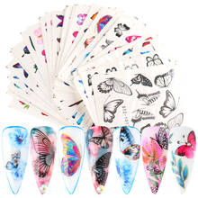 Красочные бабочки лак для ногтей водные наклейки украшения для ногтей наклейки для ногтей советы Красота 2024 - купить недорого