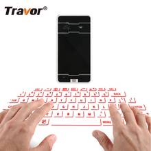 Travor-teclado virtual, bluetooth, projeção com laser infravermelho, inteligente, para smartphone, pc, tablet e notebook 2024 - compre barato