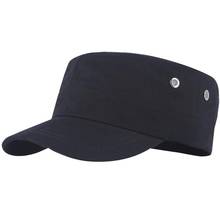 Boné masculino de cor sólida, chapéu plano com pala para proteção solar, chapéu de beisebol, hip hop, boné ajustável para homens e mulheres 2024 - compre barato