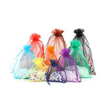 50pcs 5x7 7x9 9x12 11x16cm Organza Bags Jewelry Bag Candy Wedding Party Decoration Drawable Bags Gift Pouches Jewelry Packaging 2024 - buy cheap