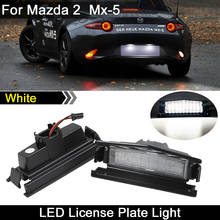 2Pcs For Mazda 2 2016 For Mazda Mx-5 Miata 2016-UP White LED License Plate Light Number Plate Lamp 2024 - buy cheap