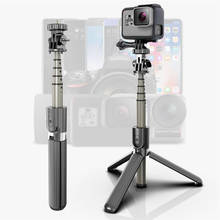 Pau de selfie compatível com bluetooth 3 em 1, mini tripé portátil extensível com celular, compatível com iphone 6s, samsung, huawei 2024 - compre barato