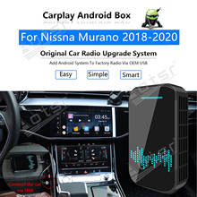 For Nissna Murano 2018 - 2020 Car Multimedia Player Android System Mirror Link Navi Map GPS Apple Carplay Wireless Dongle Ai Box 2024 - buy cheap