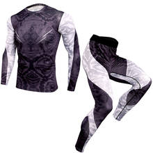 Running Set Men Sports Tight Running Tracksuit Men Jogging Compression Set Suit Basketball Tights Clothes Gym Fitness Sportswear 2024 - buy cheap