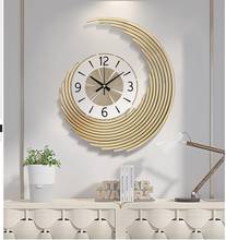 Simple Modern Wrought Iron Wall Clock Wall Hangings Home Livingroom Mute Clock Wall Mural Crafts Hotel Wall Sticker Decoration 2024 - buy cheap