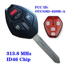 Транспондер ID46 чип 313,8 МГц Автомобильный Дистанционный ключ OUCG8D-620M-A для Mitsubishi Galant Eclipse 2007 2008 2009 2010 2011 2012 2024 - купить недорого