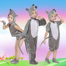 Disfraces grises de ratón pequeño para niños, disfraz de Animal, ropa de actuación para guardería, bonito disfraz de baile 2024 - compra barato
