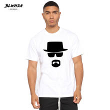 BLWHSA Heisenberg Printed T Shirt Men Fashion Funny T-shirts Brand Design Breaking Bad Printing Cool T-Shirt For Men Clothing 2024 - buy cheap