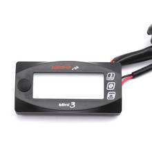 For KOSO Universal Motorcycle Multi-Function Mini 3 Digital Air Temperature Thermometer Time Voltmeter Water Meter Gauge 2024 - buy cheap