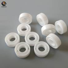 Rodamientos de bolas de circonia en miniatura para carrete de baitcast, rodamientos de cerámica completos MR104 ABEC-9, 4x10x4mm, 2 uds. 2024 - compra barato