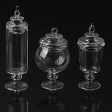 Casa de muñecas en miniatura, tarro de cristal para dulces, botella, tienda, cocina, comestibles, 1:12 2024 - compra barato