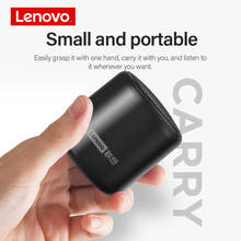 Lenovo-mini alto-falante portátil l01, sem fio, bluetooth, ambiente externo, coluna 3d, música estéreo, surround, cor caixa de som 2024 - compre barato