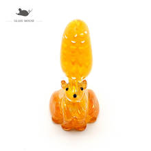 New Handmade Murano Glass Squirrel Art Figurine Miniature Cute Animal Ornament Xmas Gifts For Kids Home Decor Charms Accessories 2024 - buy cheap