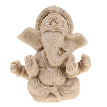 Sandstone Ganesh Statue God Elephant Indian Figurine Ornament - 10cm 2024 - buy cheap