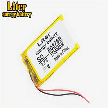 3.7V 1300mAh 503759 plug Lithium Polymer Rechargeable Battery For MP3 MP4 MP5 Lithium polymer battery 2024 - buy cheap