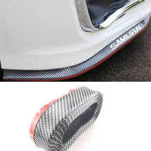 2.5m car bumper lip protector carbon fiber rubber strip for Porsche Cayenne Macan Macan S Panamera Cayman Carrera Porsche911 2024 - buy cheap
