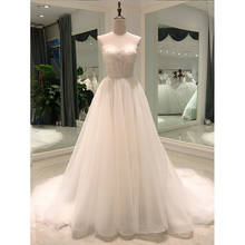 Vestido de noiva feminino, vestido de noiva para casamento, estilo boêmio, longo, elegante 2024 - compre barato