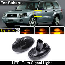 For Subaru Liberty 00-03 Forester 01-05 Impreza WRX STi 02-07 Smoked Lens LED Side Marker Light  Dynamic Amber Turn Signal Lamp 2024 - buy cheap