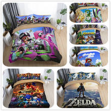 splatoon cartoon bedding set king queen full double single size duvet cover set 2024 - buy cheap