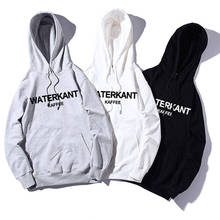 Men Sweatshirts With A Hood 2021 New Arrival Spring And Autumn Student Male Hoodies Letter Teenager Boys Black White Gray H69 2024 - buy cheap