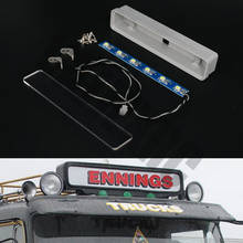 Metal Advertising Light Box for 1/14 Scale Remote Control Tamiya Tractor Truck 2024 - buy cheap