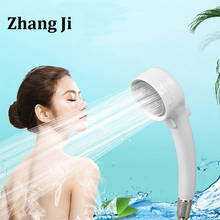 Zhang Ji-Cabezal de ducha de mano, interruptor de boquilla de plástico ABS duradero, ahorro de agua, cabezal de ducha presurizado con botón de pulverización, novedad 2024 - compra barato