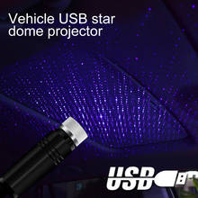Luz LED romántica de noche con cielo estrellado, lámpara de 5V alimentada por USB, proyector de estrellas galaxia para techo de coche, decoración de techo de habitación, enchufar y usar 2024 - compra barato
