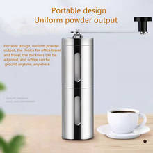 New Hand Manual Coffee Portable Grinder Adjustable Ceramic Coffee Bean Mill Stainless Steel Kitchen Mills Tools Coffee Machine 2024 - buy cheap