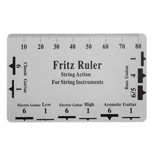 Fritz-Regla de cuerda de guitarra, calibrador de acción, herramienta de Luthier para instrumentos de cuerda, accesorios musicales 2024 - compra barato