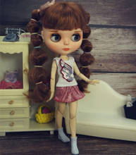 Conjunto de roupas de boneca blythe, conjunto de roupas de boneca com asa branca, mini-saia para bonecas blyth 1/6, acessórios de brinquedo para bonecas 2024 - compre barato