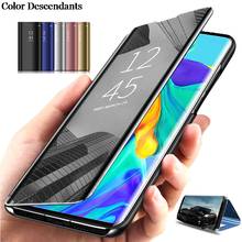 For OPPO Find X2 Pro Case Luxury Flip Clear View Mirror Phone Case For OPPO F15 A91 Find X2 Pro X2Pro Realme X50 Back Cover Case 2024 - buy cheap