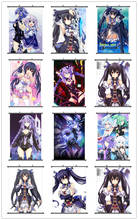 Imagen decorativa de Coscase Anime Hyperdimension Neptunia, Corazón Púrpura, Noire, decoración del hogar, póster de desplazamiento de pared, actualización de 2021 2024 - compra barato