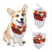 Free Shipping 12pcs/lot sublimation blank Pet drool towel triangle towel For Sublimation INK Print DIY 2024 - buy cheap