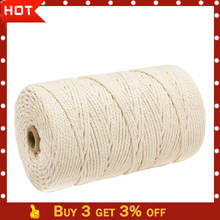 Cotton Cord 2019top 3mm x 200m Macrame Cotton Cord for Wall Hanging Dream Catcher g90703 2024 - buy cheap