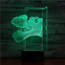 Hippo-lâmpada led 3d com controle remoto por toque, luz noturna criativa de animais, para casa, bar, festa, mesa refrescante, além de decoração 1512 2024 - compre barato