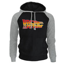 Sudadera con capucha de forro polar para hombre, ropa deportiva masculina de estilo Hip Hop con estampado de letras "Back To The Future", novedad de 2019 2024 - compra barato