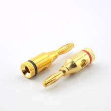 Conector de enchufe Banana de 4mm, 2/4/10 piezas, Cable de altavoz de Audio Musical chapado en oro, Adaptador convertidor de Cable de 8AWG a 20AWG, herramienta de bricolaje 2024 - compra barato