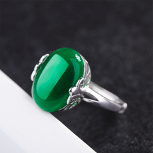 Yanleyu Vintage Jewelry Natural Jade Ruby Emerald Ring Genuine 925 Sterling Silver Wedding Engagement Rings for Women PR409 2024 - buy cheap