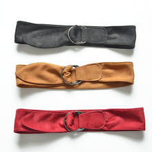 Cinturón de terciopelo con hebilla de franela para mujer, faja de alta calidad con cordones, a la moda 2024 - compra barato