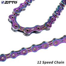ZTTO Bike chain 12 Speed EL/SLR Colorful Chain Mountain bike Road Bicycle ultralight Durable missing link Rainbow Chains for K7 2024 - buy cheap