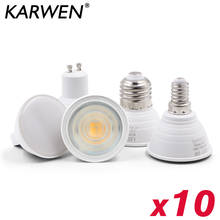 10pcs/lot Lampada LED Bulb MR16 GU10 E27 E14 6W 220V Bombillas LED Lamp Cold/Warm white Spotlight Lampara LED 24/120 degree 2024 - buy cheap