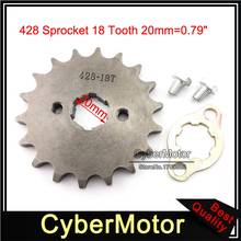 20mm 428 18 Tooth Front Sprocket Gear For 50cc-160cc Engine Chinese Dirt Pit Trail Motor Bike ATV Quad 4 Wheeler 2024 - buy cheap