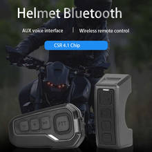 Новинка, bluetooth-гарнитура для шлема, HD, беспроводная, для мотоцикла, свободные руки, наушники с ручкой, дистанционное управление, шумоподавление для 6 велосипедистов 2024 - купить недорого