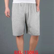 summer men Comfortable Modal Shorts soft big size 6XL 7XL 8XL loose Elastic waist oversize shorts 150KG 140KG 54 56 58 dark blue 2024 - buy cheap