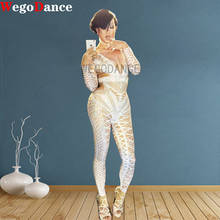 New Sexy White Jumpsuit Costume Nightclub Dance Outfit Party Wear Singer Stage Performance Gogo Clothes 2024 - buy cheap